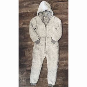 NWOT PINK Sherpa Hooded Onesie